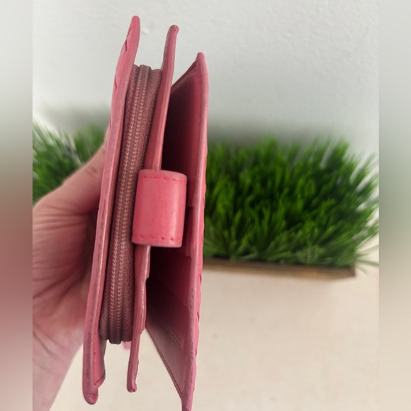 Bottega Veneta Pink Wallet Purse Bifold Intrecciato - Picture 10 of 12